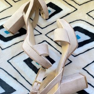 Nude Platform Heels